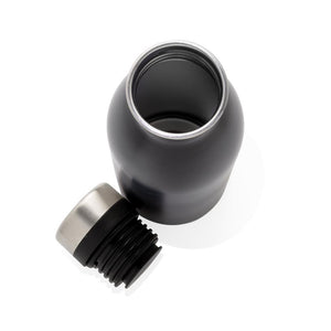 Promotivna deluxe metalna boca za vodu, 500ml, crne boje, za tisak loga | Poslovni pokloni