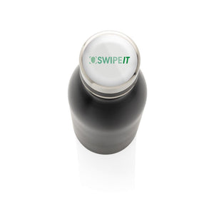 Promotivna deluxe metalna boca za vodu, 500ml, crne boje | Poslovni pokloni i reklamni artikli za tisak loga