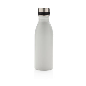 Reklamna deluxe metalna boca za vodu, 500ml, bijele boje | Poslovni pokloni