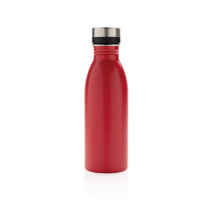 Reklamna deluxe metalna boca za vodu, 500ml, crvene boje | Poslovni pokloni