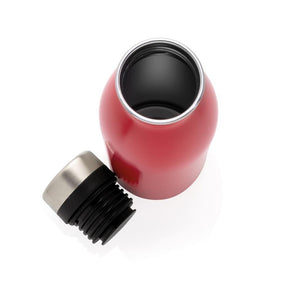 Promotivna deluxe metalna boca za vodu, 500ml, crvene boje, za tisak loga | Poslovni pokloni