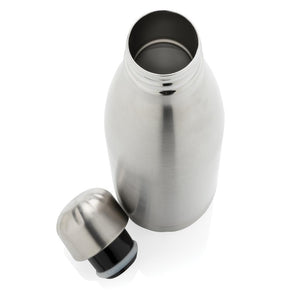 Promotivna vakuumski izolirana termosica od čelika, 500ml, srebrne boje, za tisak loga | Poslovni pokloni