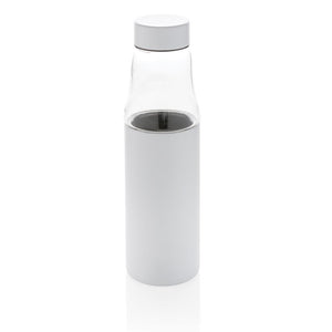 Eko poslovni pokloni | Promotivna vakuumski izolirana eko staklena boca, 500ml, bijele boje
