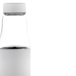 Eko poslovni pokloni | Promidžbena vakuumski izolirana eko staklena boca, 500ml, bijele boje