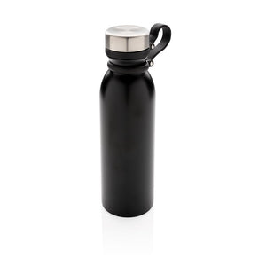 Promotivna boca s vakuumskom bakrenom izolacijom, 600ml, crne boje | Poslovni pokloni