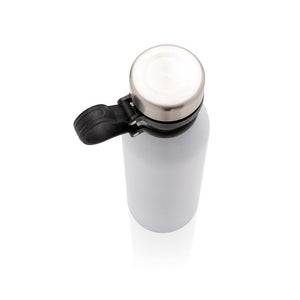 Promidžbena boca s vakuumskom bakrenom izolacijom, 600ml, bijele boje | Poslovni pokloni