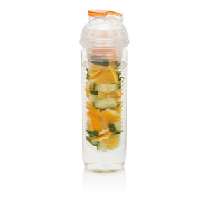 Promotivna boca za vodu s odjeljkom za voće 500 ml narančaste boje | Poslovni pokloni | Promo pokloni