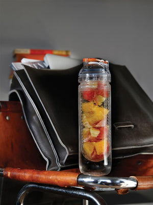 Promidžbena boca za vodu s odjeljkom za voće 500 ml narančaste boje | Poslovni pokloni | Promo pokloni