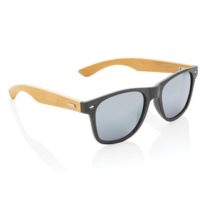 Promotivne sunčane naočale od bambusa i slamnatog materijala, crne boje | Poslovni pokloni