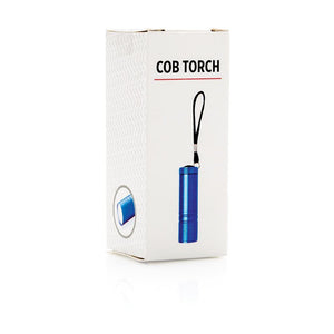 Promotivna COB svjetiljka plava u poklon kutiji | Poslovni pokloni | Promo pokloni