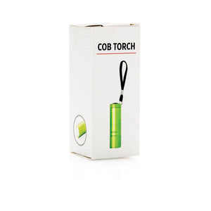 Promotivna COB svjetiljka zelena u poklon kutiji | Poslovni pokloni | Promo pokloni