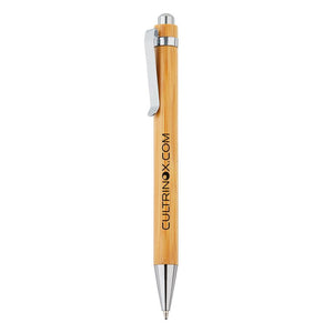 Promotivna kemijska olovka od bambusa Bamboo, smeđe boje, za tisak loga | Poslovni pokloni