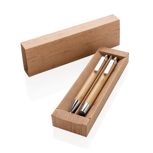 Promotivni set za pisanje od bambusa | Poslovni pokloni