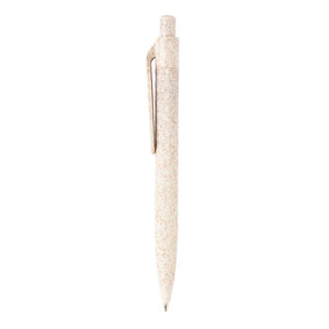 Reklamna eko kemijska olovka od vlakana slame, bijele boje | Poslovni pokloni