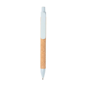 Promotivna kemijska olovka od eko materijala, plave boje | Poslovni pokloni