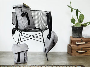 Promotivni ruksak od recikliranih materijala sive boje za tisak logotipa | Poslovni pokloni | Promo pokloni | Reklamni pokloni