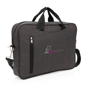 Promotivna klasična torba za 15,6" laptop antracit sive boje sa tiskom logotipa | Poslovni pokloni | Promo pokloni