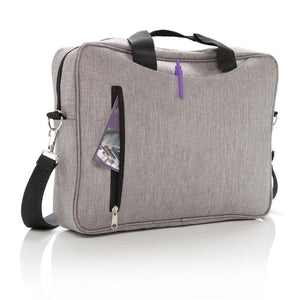 Promotivna klasična torba za 15,6" laptop sive melange boje za tisak logotipa | Poslovni pokloni | Promo pokloni