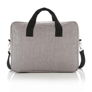 Reklamna klasična torba za 15,6" laptop sive melange boje za tisak logotipa | Poslovni pokloni | Promo pokloni