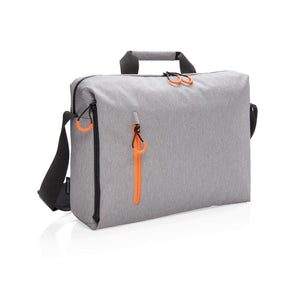 Promotivna torba za laptop s RFID zaštitom sive boje | Poslovni pokloni
