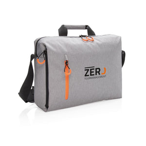 Promotivna torba za laptop s RFID zaštitom sive boje za tisak logotipa | Poslovni pokloni | Promo pokloni
