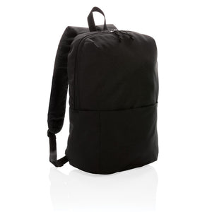 Promotivni ruksak bez PVC-a za sve prigode, crne boje | Poslovni pokloni
