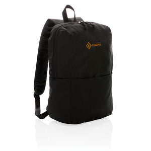 Promotivni ruksak bez PVC-a za sve prigode, crne boje, s tiskom loga | Poslovni pokloni
