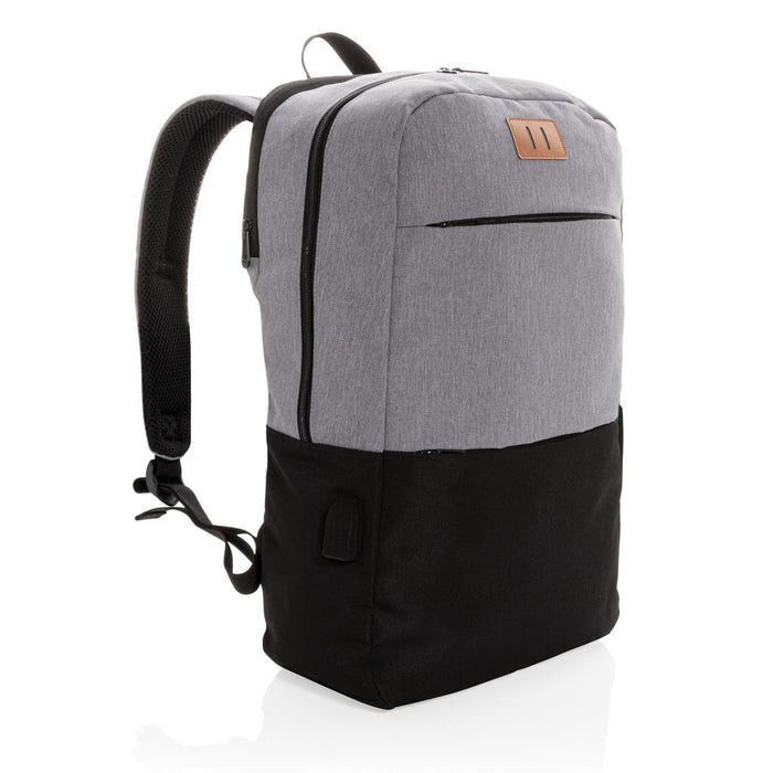 Promotivni ruksak za laptop s USB-om & RFID zaštitom