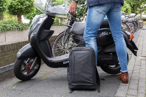 Crni moderni promotivni ruksak za 15,6" laptop bez PVC-a | Poslovni pokloni i reklamni materijali za tisak loga