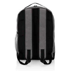 Promotivni ruksak modernog stila sive boje stražnja strana | Poslovni pokloni | Promo pokloni