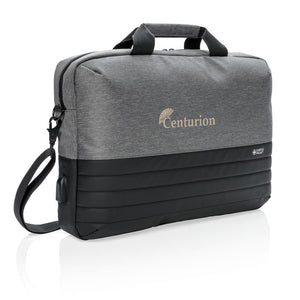 Promotivna torba za laptop RFID i sustavom zaštita protiv džeparenja, s tiskom logotipa