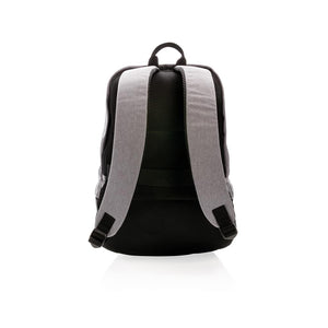 Promidžbeni klasični ruksak sa sustavom zaštita protiv krađe, sive boje | Poslovni pokloni