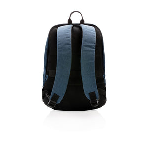 Promotivni klasični ruksak sa sustavom zaštita protiv krađe, plave boje | Poslovni pokloni i reklamni materijali s tiskom loga