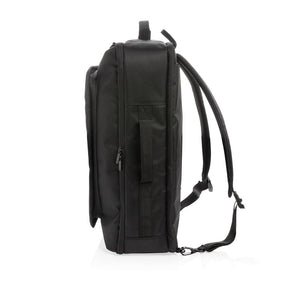 Reklamni putni ruksak Swiss Peak crne boje| Poslovni pokloni
