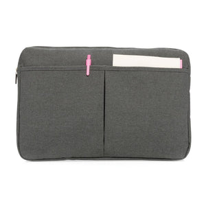 Reklamna navlaka / torba za 15" laptop tamno sive boje | Poslovni pokloni | Promo pokloni