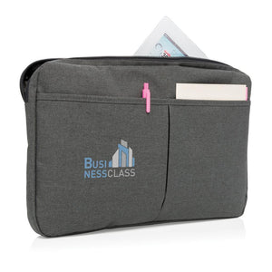 Promotivna navlaka / torba za 15" laptop tamno sive boje sa tiskom logotipa | Poslovni pokloni | Promo pokloni