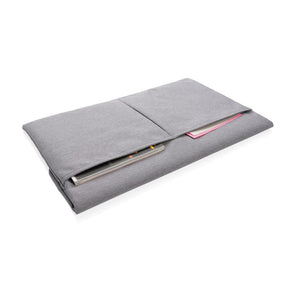 Promotivna navlaka za 15,6" laptop sa magnetnim zatvaranjem, sive boje, za tisak loga | Poslovni pokloni